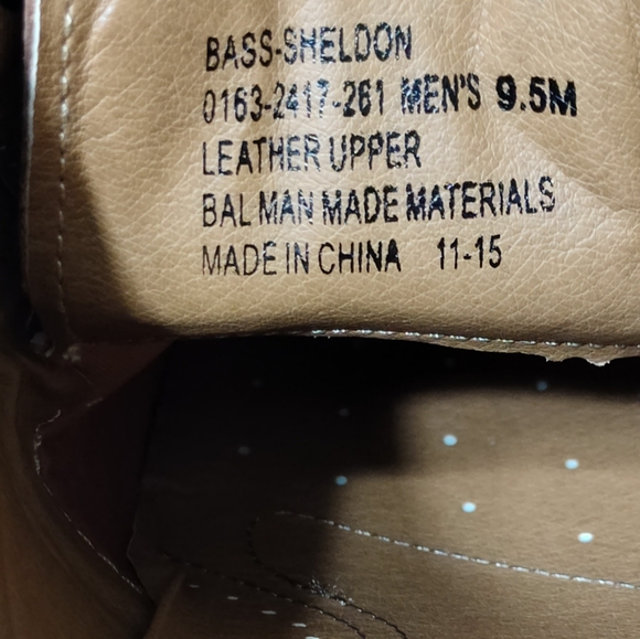 G.H. Bass & Company Men's NWOT Tan Sheldon Shoes Size 9.5 m - Picture 10 of 11